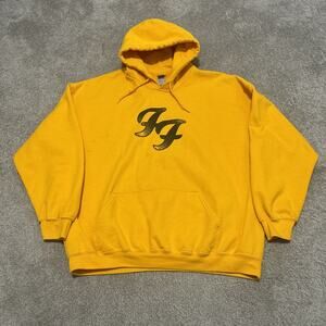 Foo Fighters Hoodie - 2021 Tour - Size XL- Dave Grohl - Yellow